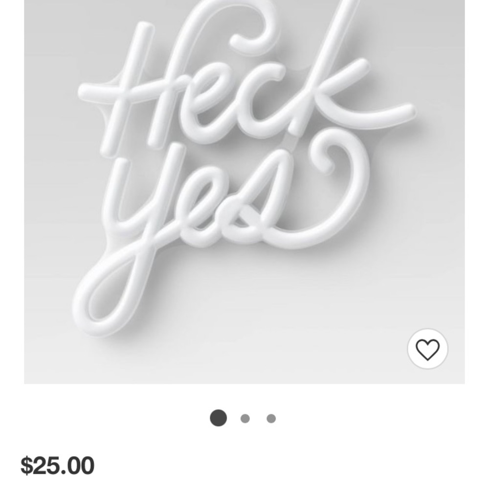 Heck yes neon sign